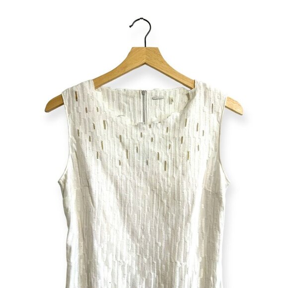 Elie Tahari Ivana Sleeveless Sheath Dress, Size 2, White/Black - Picture 7 of 16